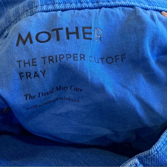 Mother The Tripper Cut Off Fray Shorts in Daphne Size 26 - Picture 8 of 14